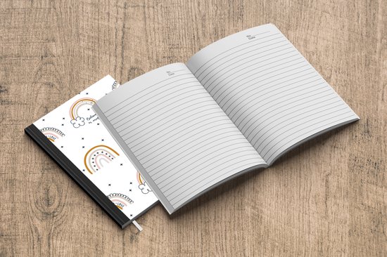 Carnet - Carnet d'écriture - Motif - Arc-en-ciel - Simple - Carnet - Taille A5 - Bloc-notes