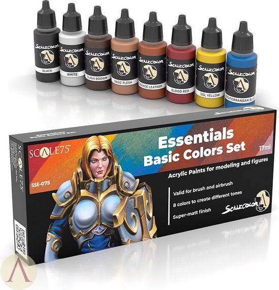Essentials Basic Colors Set - 8 kleuren - 17ml - SSE-075 | bol.com