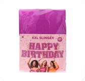 Happy Birthday sling XXL - Roze - Verjaardag - Feest