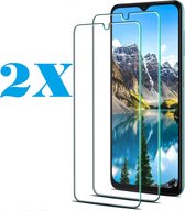 Screenprotector Glas - Tempered Glass Screen Protector Geschikt voor: Samsung Galaxy A32 4G - 2x