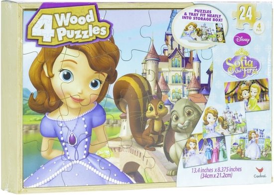 Sofia the First 4 Wooden Puzzle | bol.com
