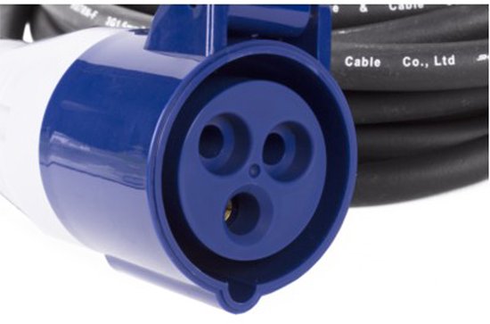 DULA - Verlengkabel Camping - CEE - 20 meter - 1 stuk - Neopreen - IP44 - Max 3500 W