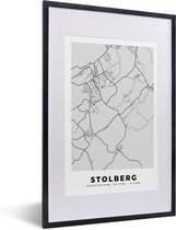 Fotolijst incl. Poster - Stolberg - Duitsland - Stadskaart - Plattegrond - Kaart - 40x60 cm - Posterlijst