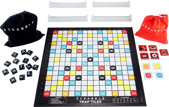 Thumbnail van een extra afbeelding van het spel Scrabble Trap Tiles - Bordspel