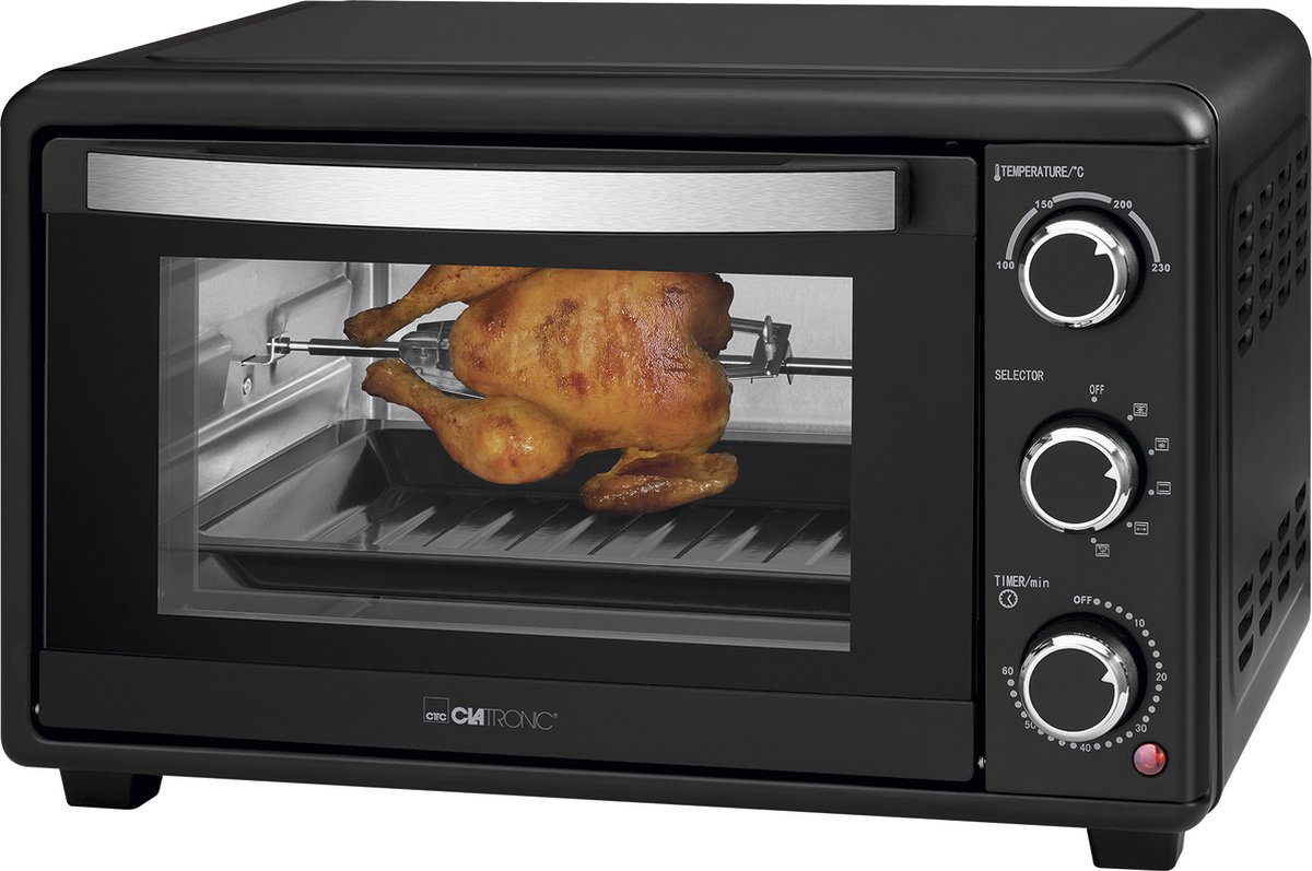 Clatronic MBG 3727 25 l Zwart 263898 - Vrijstaande oven - 25 liter