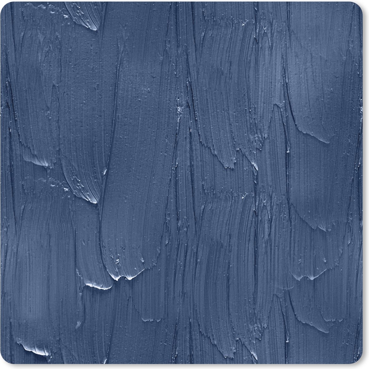 Muismat XXL 60x60 cm - Bureau onderlegger - Bureau mat Verf - Patronen - Blauw - Bureaumat - Gaming mousepad xl - Bureaulegger groot - Computer deskmat