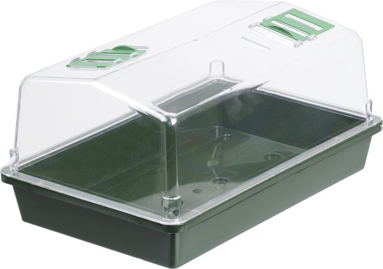 Nature mini kweekkas met ventilatie – 22 x 55 x 31cm – groen