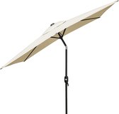 Bol.com 4goodz Rechthoekige Parasol Kantelbaar 150X250 cm - Creme aanbieding
