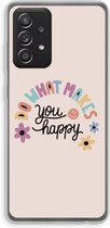 Case Company® - Hoesje geschikt voor Samsung Galaxy A52s 5G hoesje - Happy days - Soft Cover Telefoonhoesje - Bescherming aan alle Kanten en Schermrand