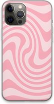 Case Company® - Hoesje geschikt voor iPhone 13 Pro Max hoesje - Swirl Roos - Soft Cover Telefoonhoesje - Bescherming aan alle Kanten en Schermrand