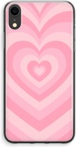 Case Company® - Hoesje geschikt voor iPhone XR hoesje - Hart Roos - Soft Cover Telefoonhoesje - Bescherming aan alle Kanten en Schermrand