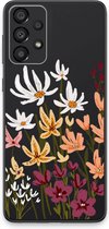 Case Company® - Hoesje geschikt voor Samsung Galaxy A33 5G hoesje - Painted wildflowers - Soft Cover Telefoonhoesje - Bescherming aan alle Kanten en Schermrand