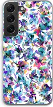 Case Company® - Hoesje geschikt voor Samsung Galaxy S22 hoesje - Hibiscus Flowers - Soft Cover Telefoonhoesje - Bescherming aan alle Kanten en Schermrand