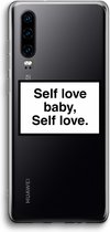 Case Company® - Hoesje geschikt voor Huawei P30 hoesje - Self love - Soft Cover Telefoonhoesje - Bescherming aan alle Kanten en Schermrand