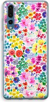 Case Company® - Hoesje geschikt voor Huawei P20 Pro hoesje - Little Flowers - Soft Cover Telefoonhoesje - Bescherming aan alle Kanten en Schermrand