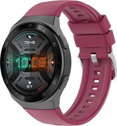 Siliconen Smartwatch bandje - Geschikt voor Huawei Watch GT 2e siliconen bandje - bordeaux - Strap-it Horlogeband / Polsband / Armband - GT2E