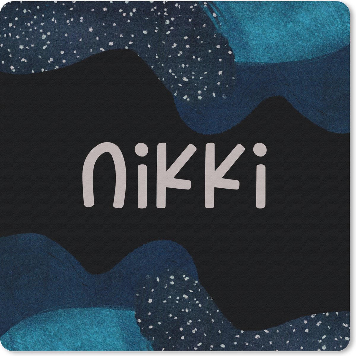 Muismat 20x20 cm - Mousepad Nikki - Pastel - Meisje - Muismatten