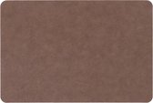 URBANKR8 - placemat leer bruin 44,5 x 30 cm met GRATIS onderzetters - 6 stuks