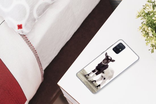 Coque Samsung Galaxy A51 - Bébé chèvre - Kids - Garçons - Filles - Coque de téléphone en Siliconen