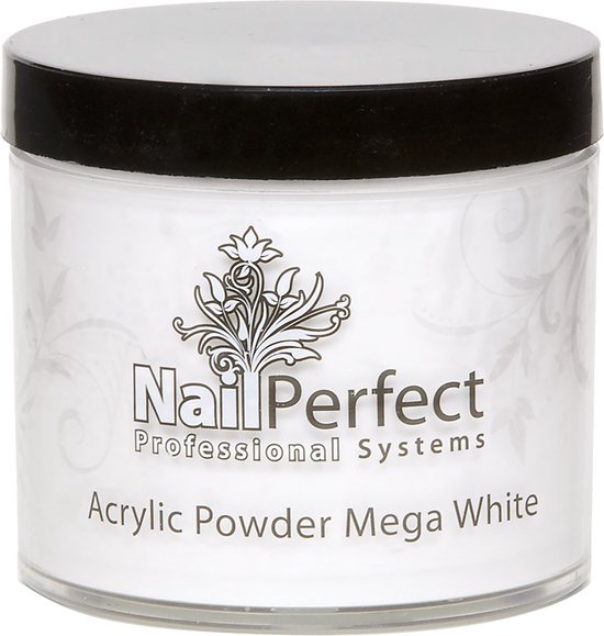 Nail Perfect - Basic Acrylic Powder - Mega White - 25 gr