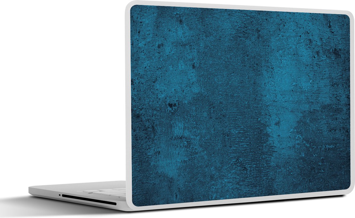 Laptop sticker - 14 inch - Natuursteen - Beton print - Steen - Blauw - 32x5x23x5cm - Laptopstickers - Laptop skin - Cover