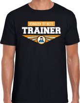 Verkozen tot beste trainer t-shirt heren - Cadeau coach/ trainer M