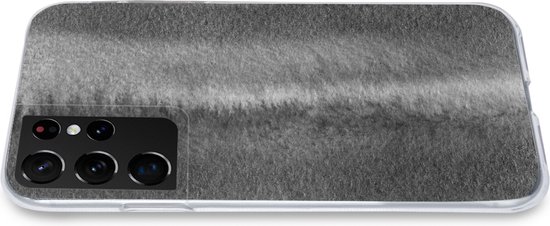 Coque Samsung Galaxy S21 Ultra - Argent - Imprimé béton - Abstrait - Coque en Siliconen téléphone -