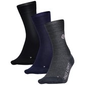STOX Energy Socks - Korte Sokken voor Vrouwen - Premium Compressiesokken - Voorkomt Gezwollen Voeten - Vermindert Zwelling - Comfortabel Merinowol - 3 Pack - Mt 36-38