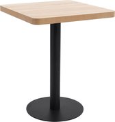 vidaXL Table de bistro 60x60 cm MDF Marron clair - Table de bistro - Tables de bistrot - Table de Bistro - Tables de Bistro