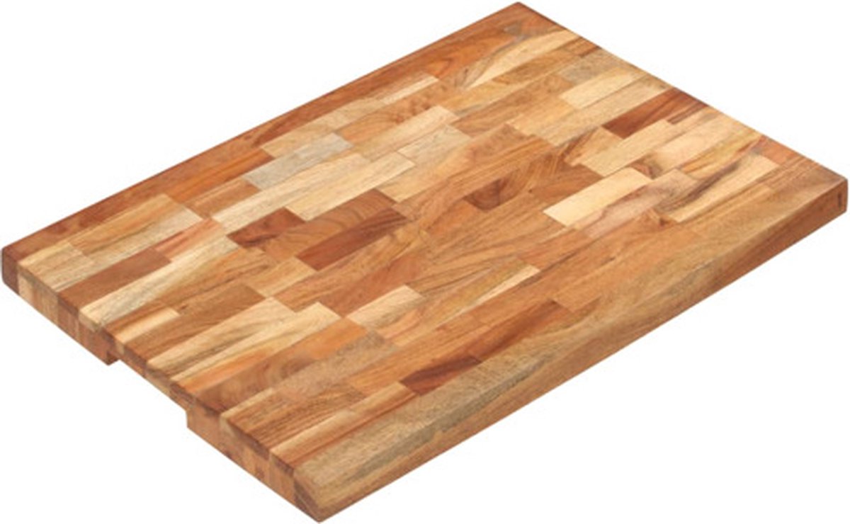 vidaXL - Hakblok - 60x40x4 - cm - massief - acaciahout