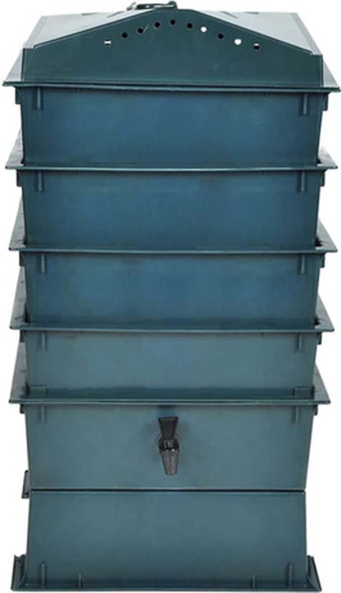 vidaXL - WormenbakÂ 4-laags - 42x42x60 - cm van VidaXL — afbeelding 4