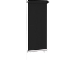 vidaXL - Rolgordijn - voor - buiten - 65(B)x140(H) - cm - zwart