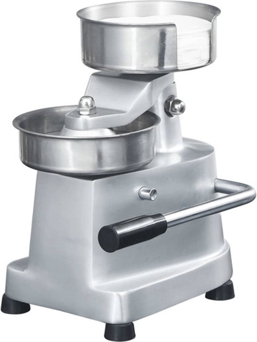 vidaXL - Hamburgerpersmachine - met - 500 - scheidingsbladen - 13 - cm - aluminium