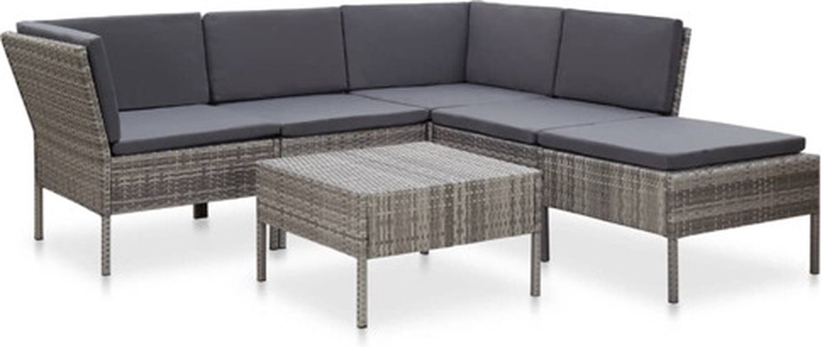 Vidaxl Tuinbank Grijs Loungebank