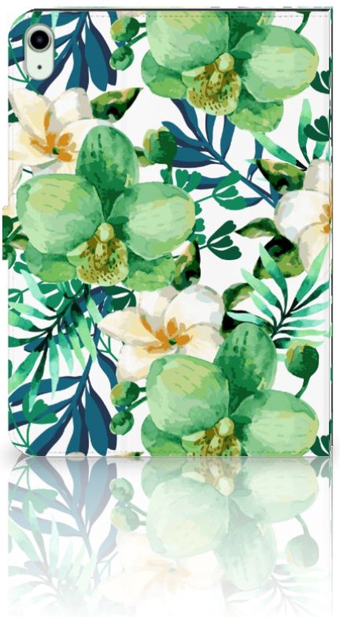 iPad Air (2020/2022) 10.9 inch Tablet Cover Orchidee Groen