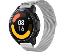Strap-it Smartwatch bandje Milanese - geschikt voor Xiaomi Mi Watch / Watch S1 / Watch S1 Pro / Watch 2 Pro / S1 Active / Amazfit Pace / Amazfit Stratos 2 / 2s / 3 - zilver