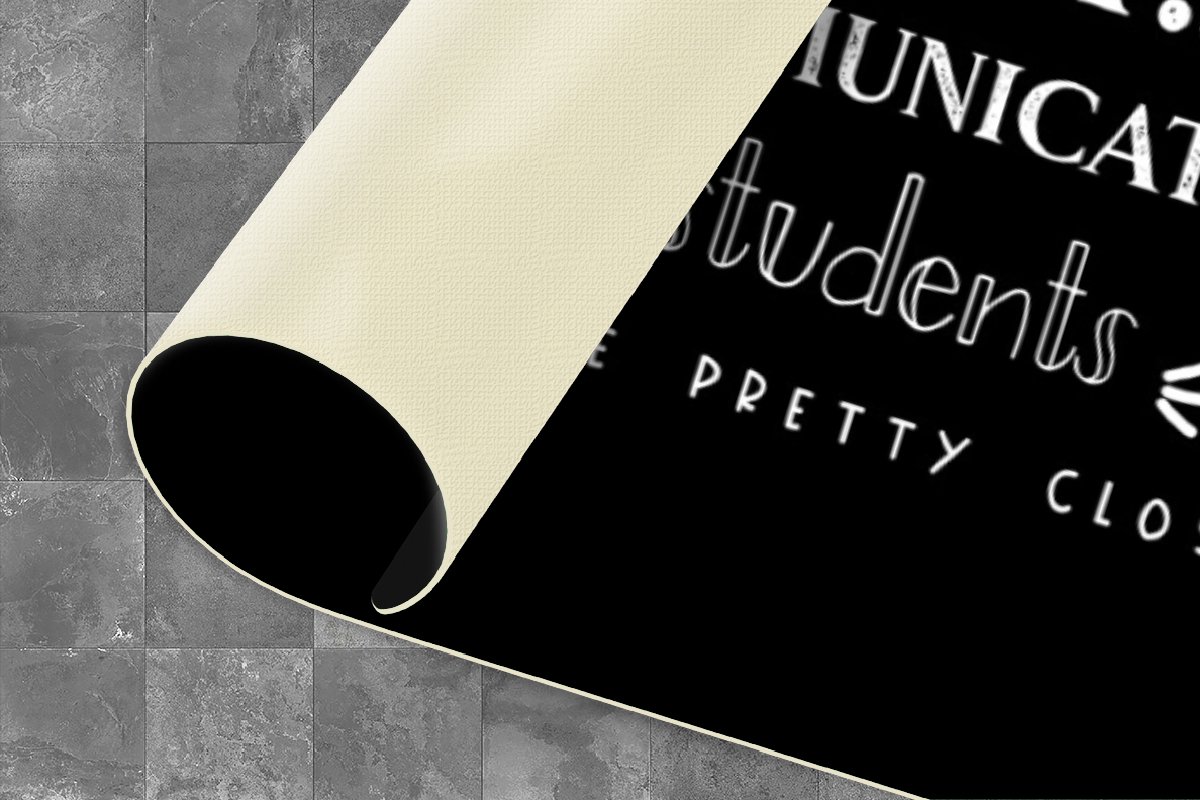 Keukenloper - Loper keuken - Quote - Communicatie - Student - 120x60 cm - Keukenloper viny