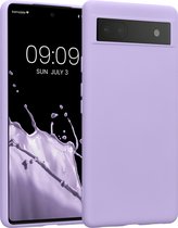 kwmobile telefoonhoesje geschikt voor Google Pixel 6a - Hoesje voor smartphone - Back cover in lavendel