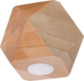 Sollux Lighting - Plafondspot Woody 1 natuurlijk hout