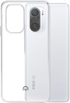 Mobilize Gelly Doorzichtig Telefoonhoesje geschikt voor POCO F3 Hoesje Flexibel TPU Backcover - Transparant