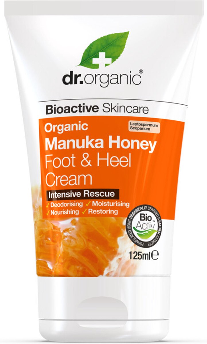 Goedkoopste 6x Dr. Organic Manuka Honing Voet- en hielcrème 125 ml