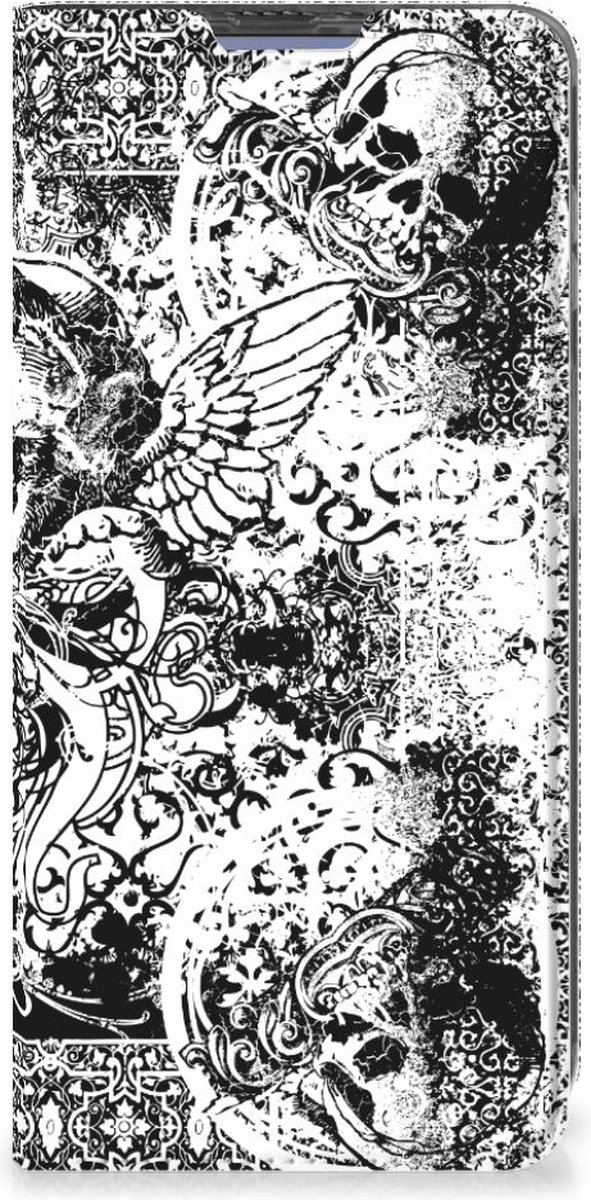 Mobiel BookCase Poco X4 Pro 5G Skulls Angel