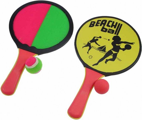 Foto: Beachball set hout 2 in 1 04207