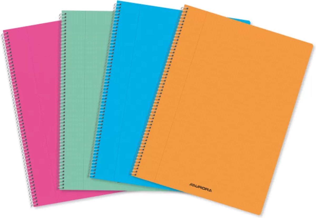 Aurora - Spiraal Schrift A4 - Commercieel geruit - 120blz