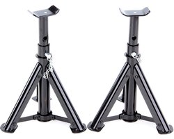 VOREL Assteunen 2 stuks - 2 ton draagkracht - hefhoogte: 280 - 370 mm