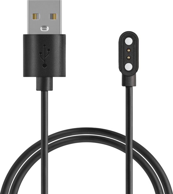 kwmobile USB-oplaadkabel geschikt voor Blackview X1 (Number B00101) / X2 Smartwatch kabel - Laadkabel voor smartwatch - in zwart