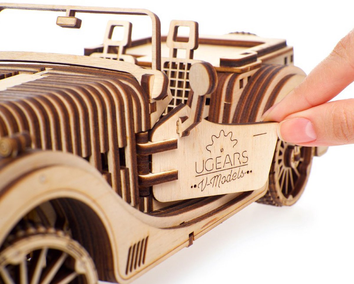 UGEARS Houten 3D Model - Roadster VM-01 — afbeelding 16