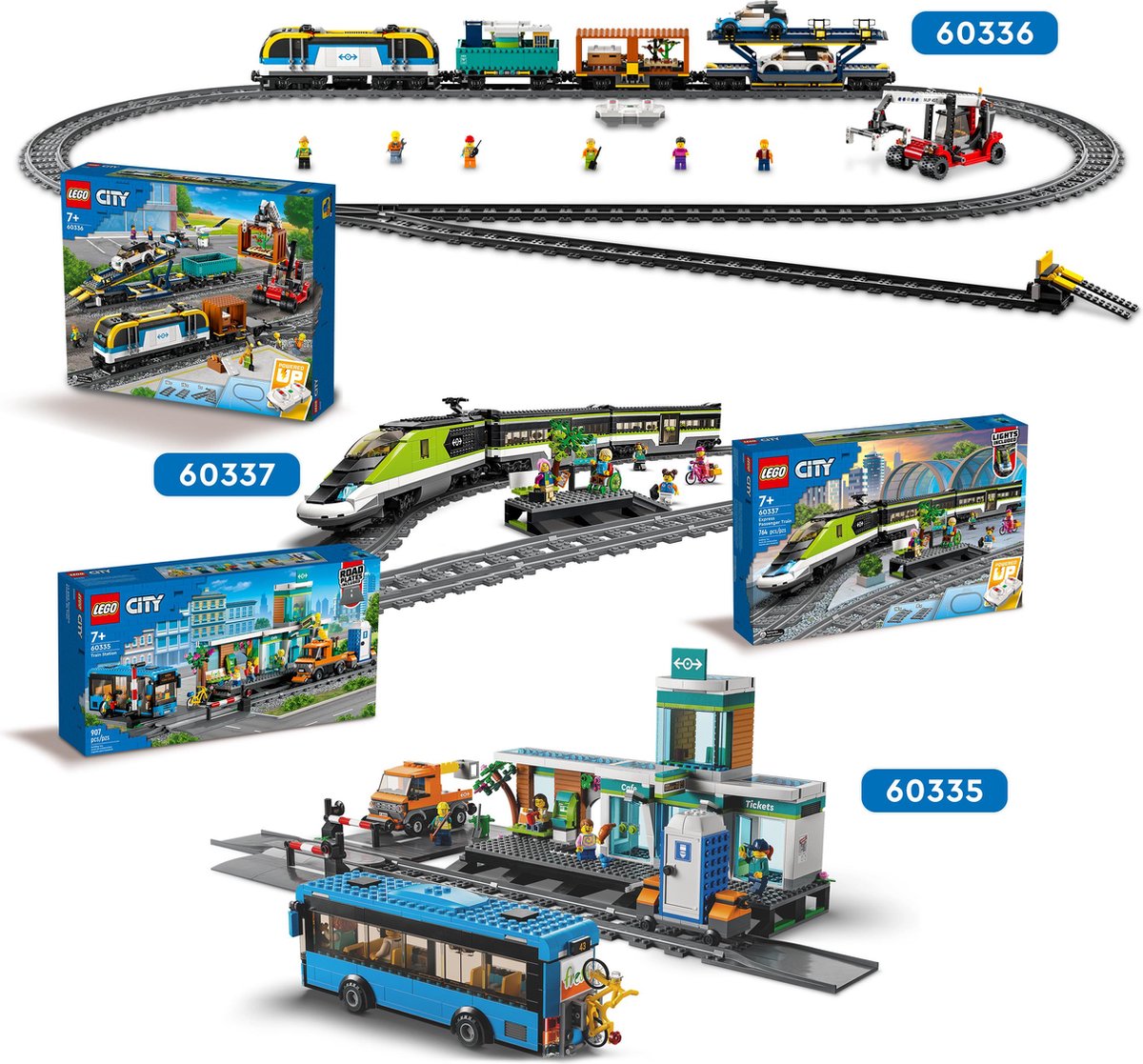 Ensemble de gare LEGO City 60335 avec bus, camion Liban