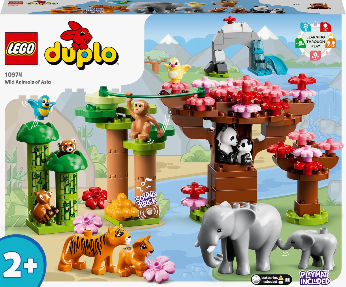 ontsnappen Vermenigvuldiging als resultaat LEGO DUPLO Wilde dieren van Azië - 10974 | bol.com