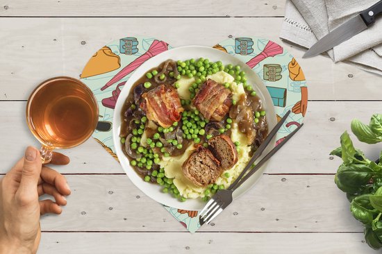 Sets de table - Napperons de table - Napperons coeur - Vêtements - Parapluie - Saisons - Design - 10 pièces